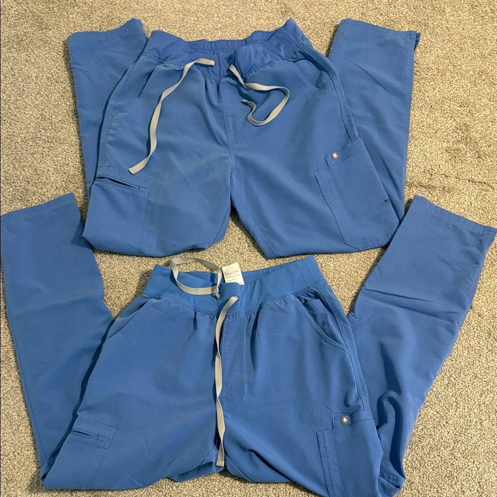 Figs ceil blue Scrub Pants